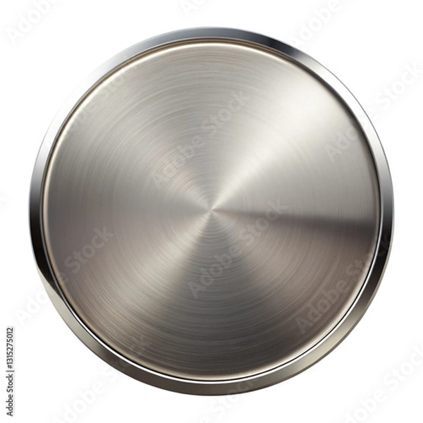 Obraz brushed metal button