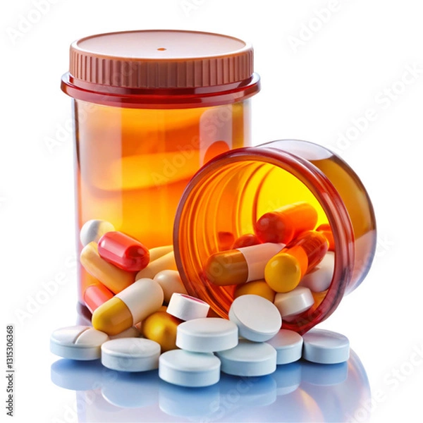 Obraz pills and bottle