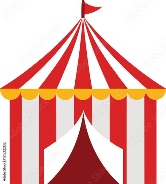 Obraz circus tent vector art illustration