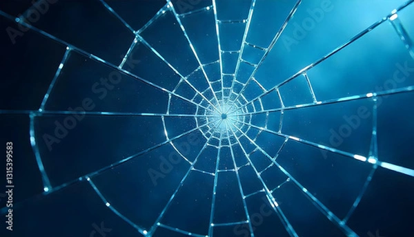 Obraz Generated image, texture, broken glass