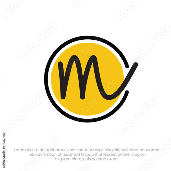 Obraz Modern M Logo Design