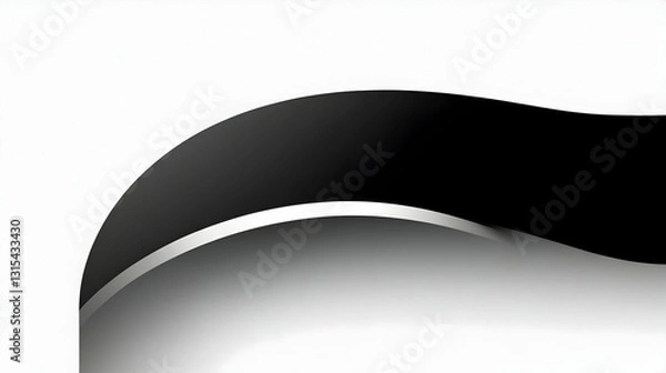 Fototapeta Abstract Black Wave Design