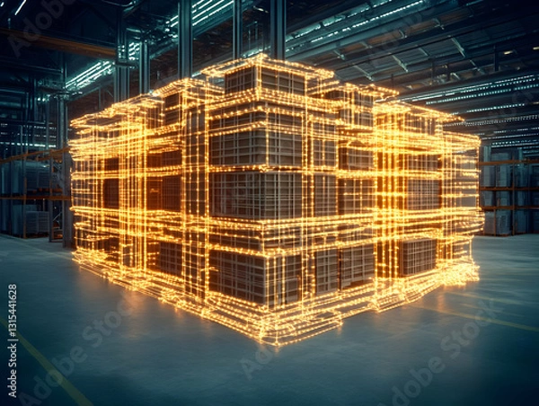 Obraz Warehouse Digital Twin: Smart Logistics