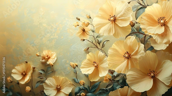 Fototapeta Spring Floral Backdrop Background