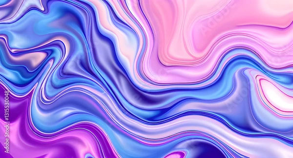 Fototapeta Artistic Flowing Waves and Textures