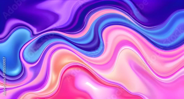 Fototapeta Elegant Gradient Liquid Swirl Effect