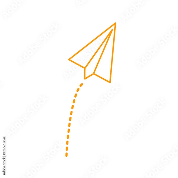 Obraz Paper airplane lines

