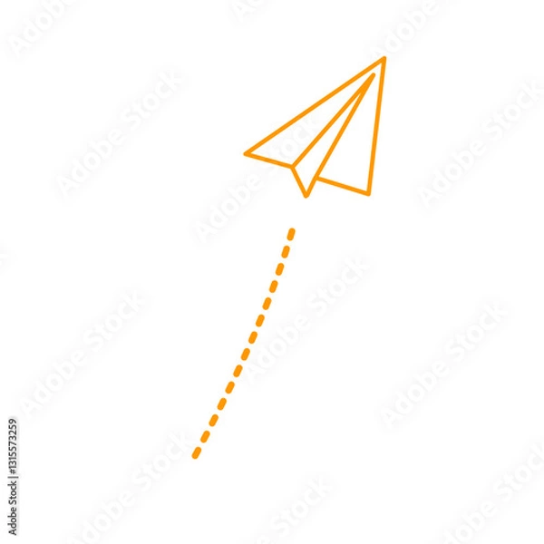 Obraz Paper airplane lines
