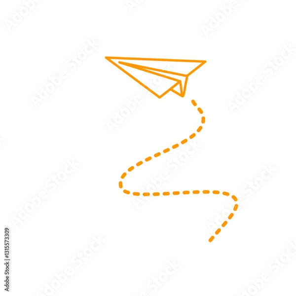 Obraz Paper airplane lines
