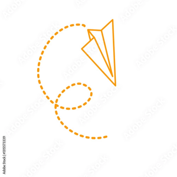 Obraz Paper airplane lines
