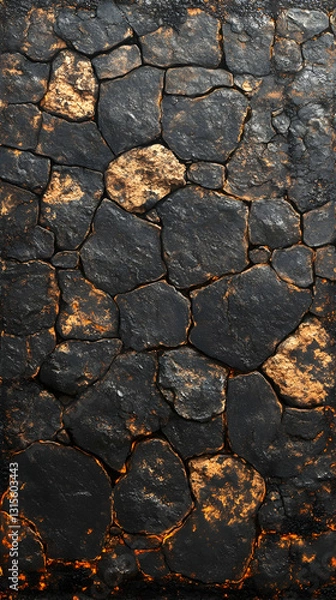 Fototapeta Dark Stone Mosaic Texture