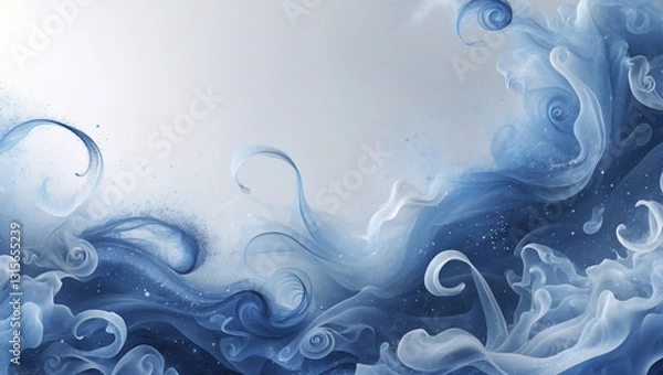 Obraz Abstract blue background with waves