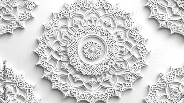 Obraz Creating a seamless pattern with delicate thin lines in high fidelity artwork