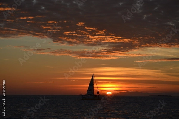 Fototapeta Sunset cruise