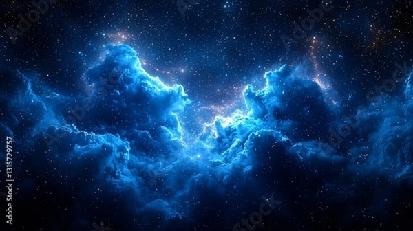 Fototapeta Cosmic Nebula Clouds in Deep Space