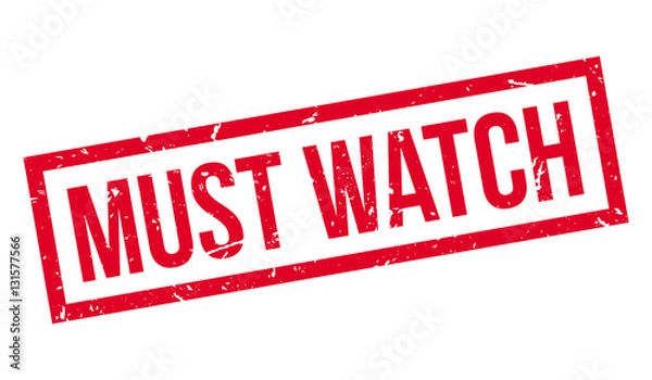 Obraz Must Watch rubber stamp