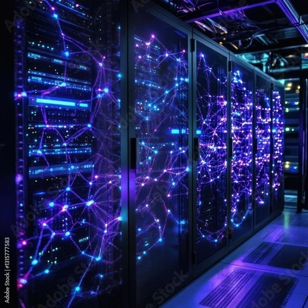 Fototapeta AI-powered edge computing 