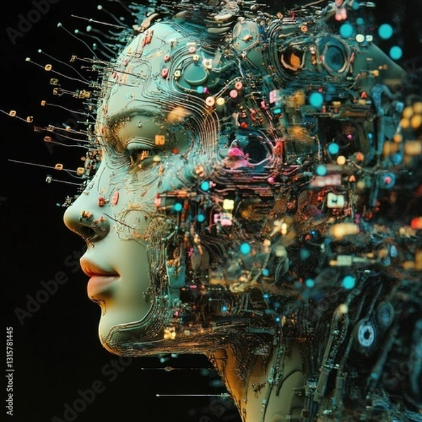 Fototapeta Deep learning neural networks 