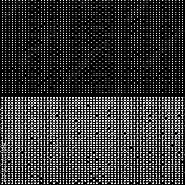 Fototapeta Wide format and rectangular,rectangle horizontal,linear halftone vector pattern,texture.Circles,dots,screen-tone illustration. Freckle, stipple-stippling, speckles illustration. Pointillist vector art