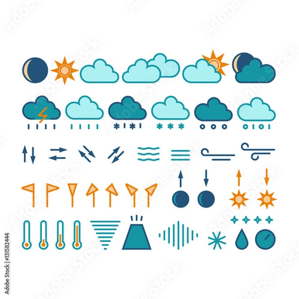 Obraz Weather icons