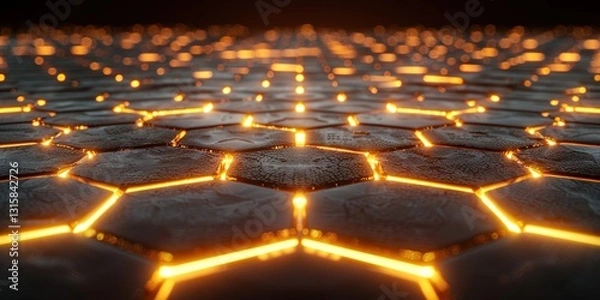 Obraz abstract background with hexagons