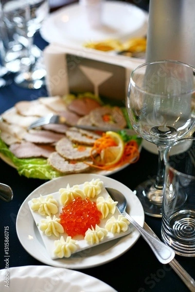 Fototapeta red caviar