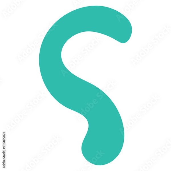 Fototapeta Hand Drawn Abstract Shape