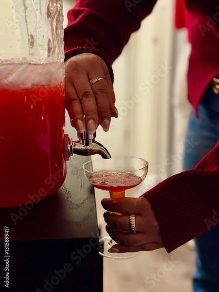 Obraz pour a pink drink