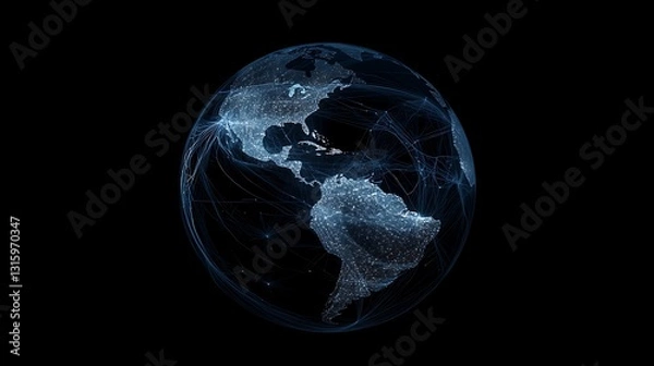 Obraz Intelligent Earth with futuristic design images