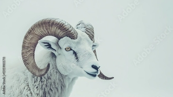 Obraz Powerful aries ram stare pictures