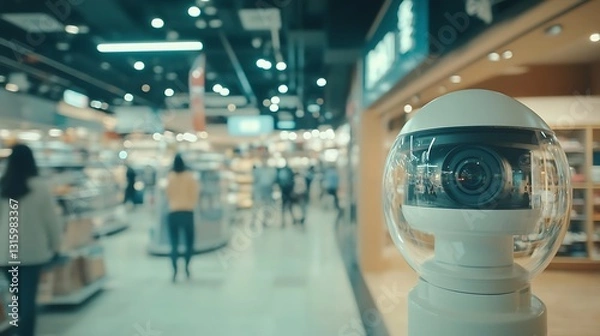 Obraz Reflection inside security camera lens images