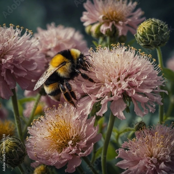 Obraz bee on a flower