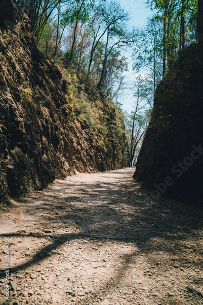 Fototapeta Hellfire Gap on the Thai-Myanmar Railway