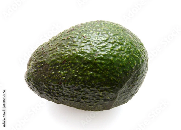 Obraz Fresh avocado isolated on white background