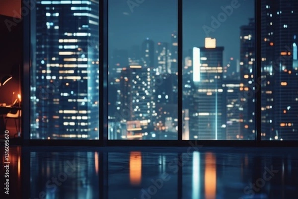 Fototapeta Windows of Skyscraper Business Office