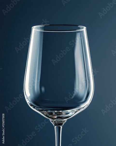 Fototapeta a simple empty glass