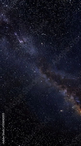 Fototapeta Enchanting Night Sky with Twinkling Star Patterns Creating Celestial Magic