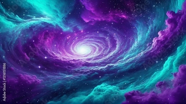 Fototapeta Harmonic Chaos: The Essence of Abstract Art