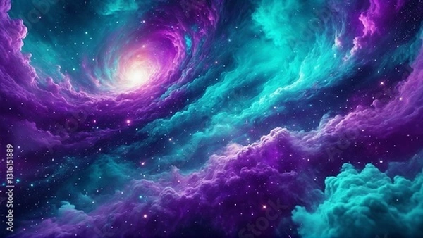 Fototapeta Harmonic Chaos: The Essence of Abstract Art