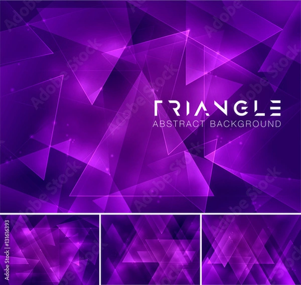 Fototapeta Triangle abstract background