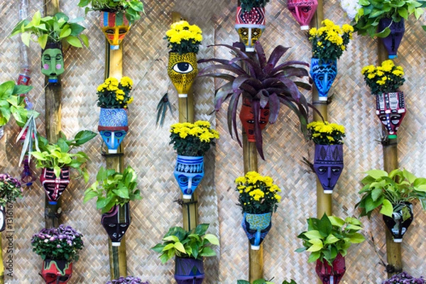 Obraz Flower pot recycling