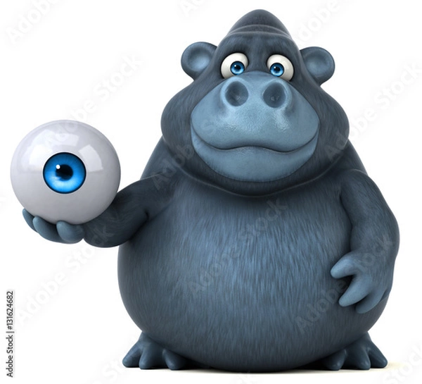 Fototapeta Fun gorilla - 3D Illustration