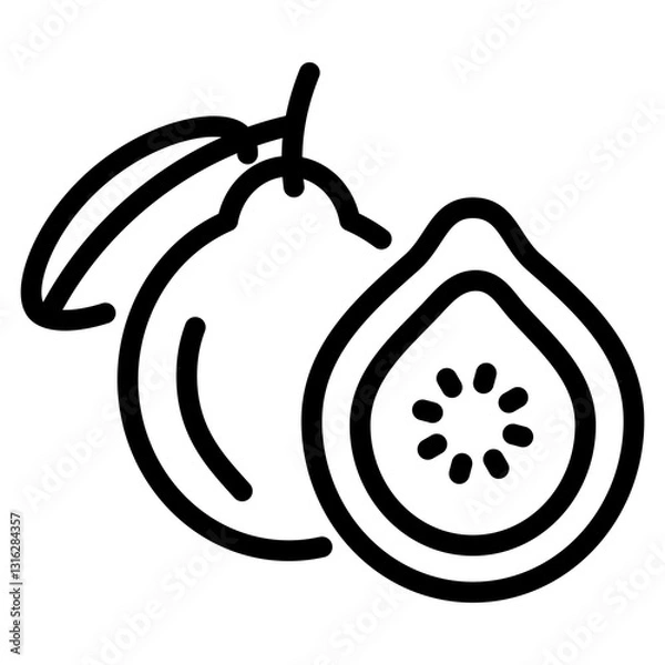 Fototapeta Guava Icon