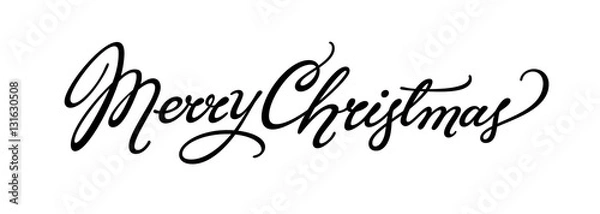 Fototapeta Merry Christmas lettering
