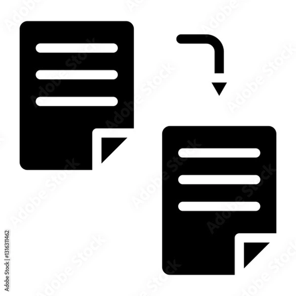 Fototapeta Duplicate Content Vector Design Icon Style