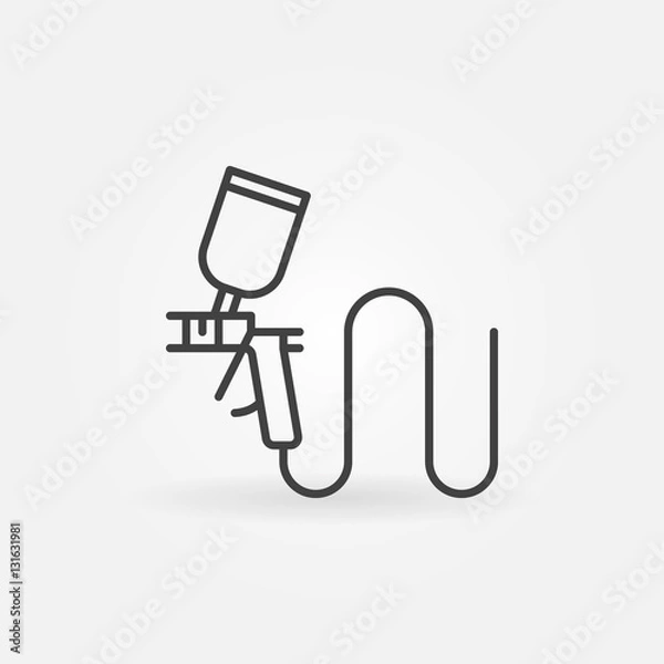 Fototapeta Spray gun linear icon