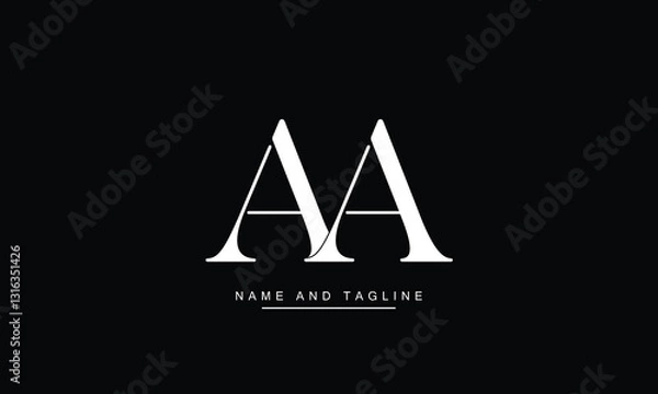 Obraz AA Abstract Letters Logo Monogram