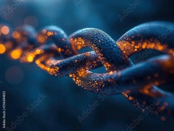 Obraz Investors using blockchain technology to participate in decentralized finance, Blockchain Technology Investment, Innovative and disruptive