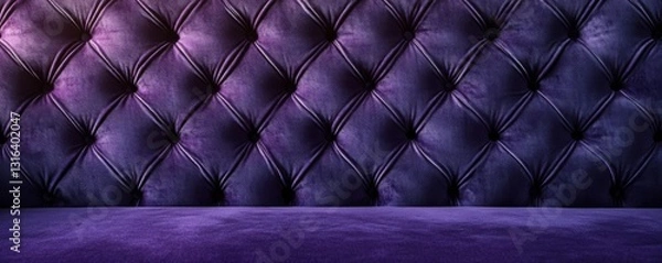 Fototapeta Deep purple gradient with soft velvet texture, rich monochrome luxury aesthetic, ideal for luxury fragrance promotions