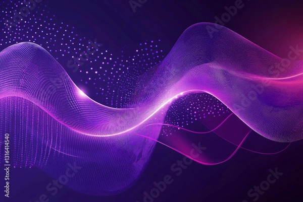 Fototapeta A abstract purple technology background